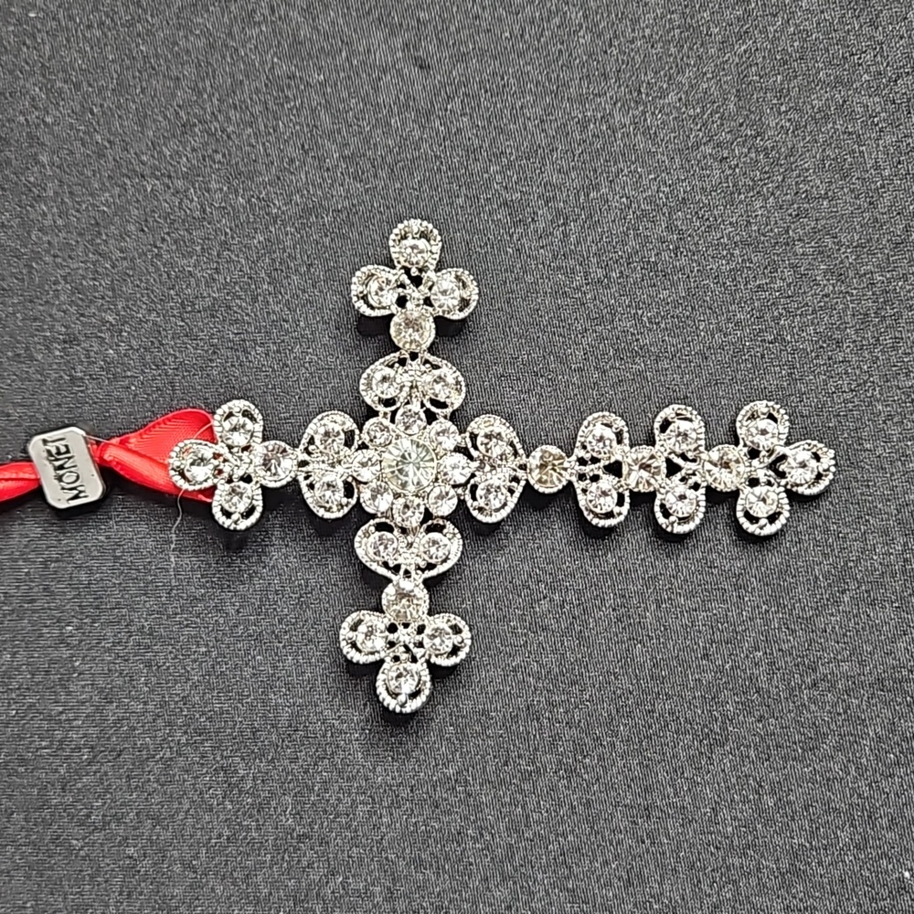 MONET JEWERLY CROSS CHRISTMAS ORNAMENT 2021